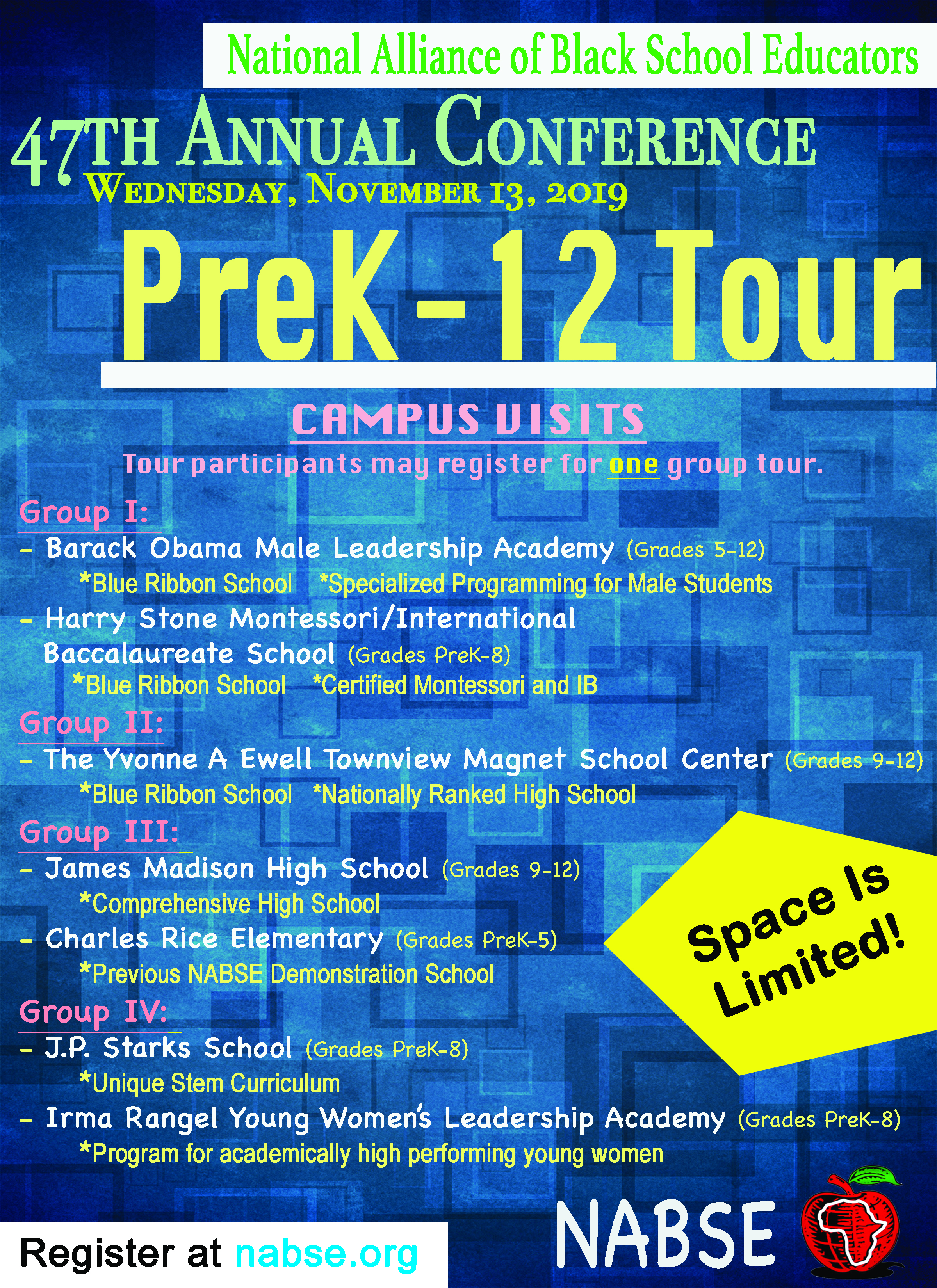 2019 NABSE PreK-12 Tour