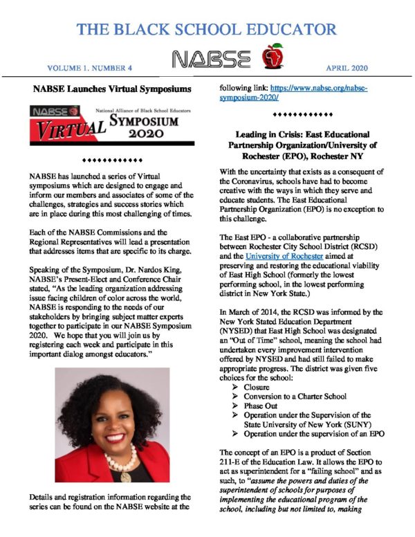 Newsletter | National Alliance of Black School Educators (NABSE)