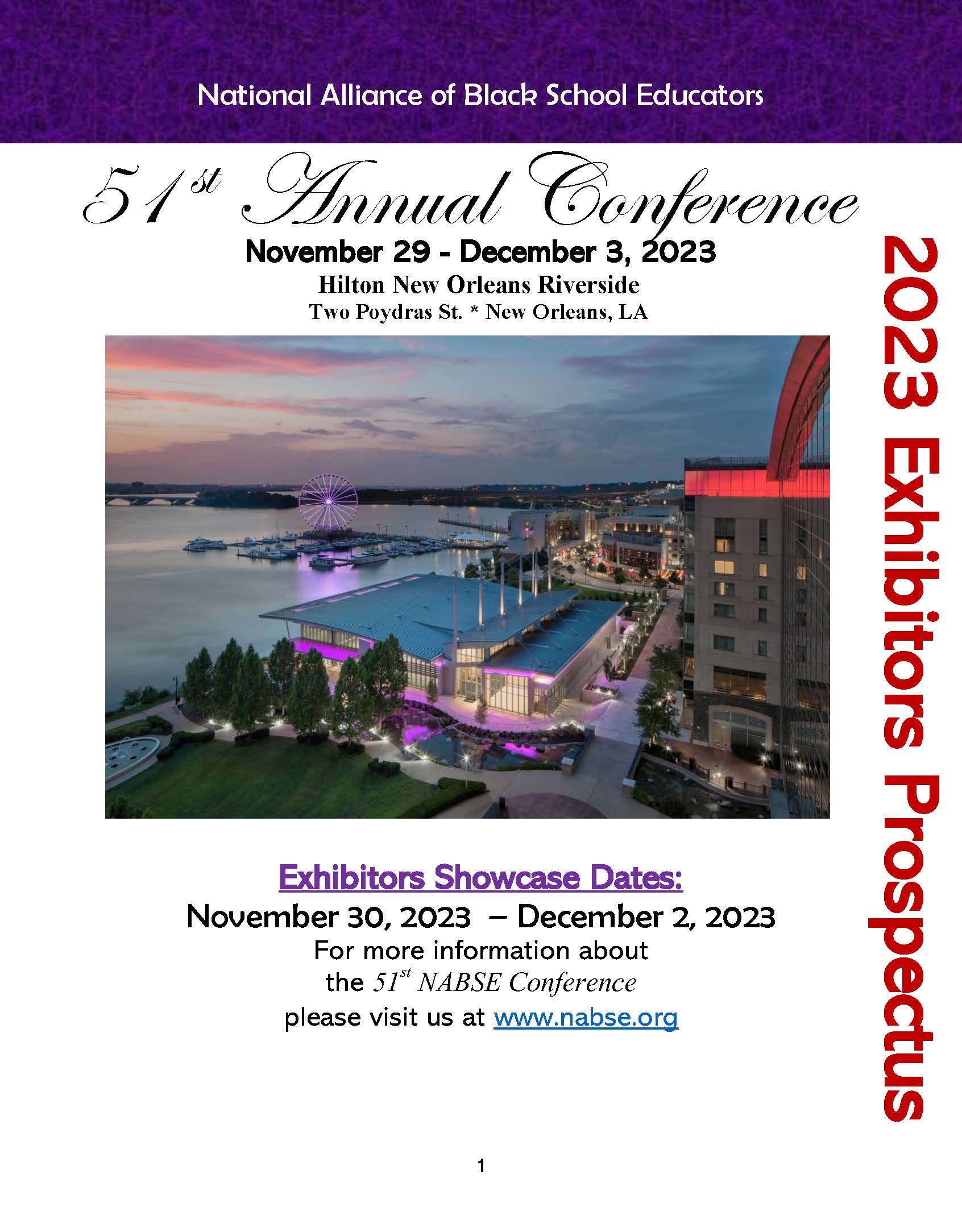 Conference Exhibitor Request National Alliance of Black School