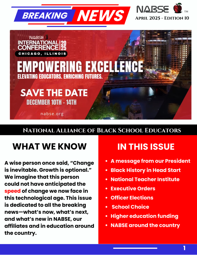 NABSE April 2025 Newsletter