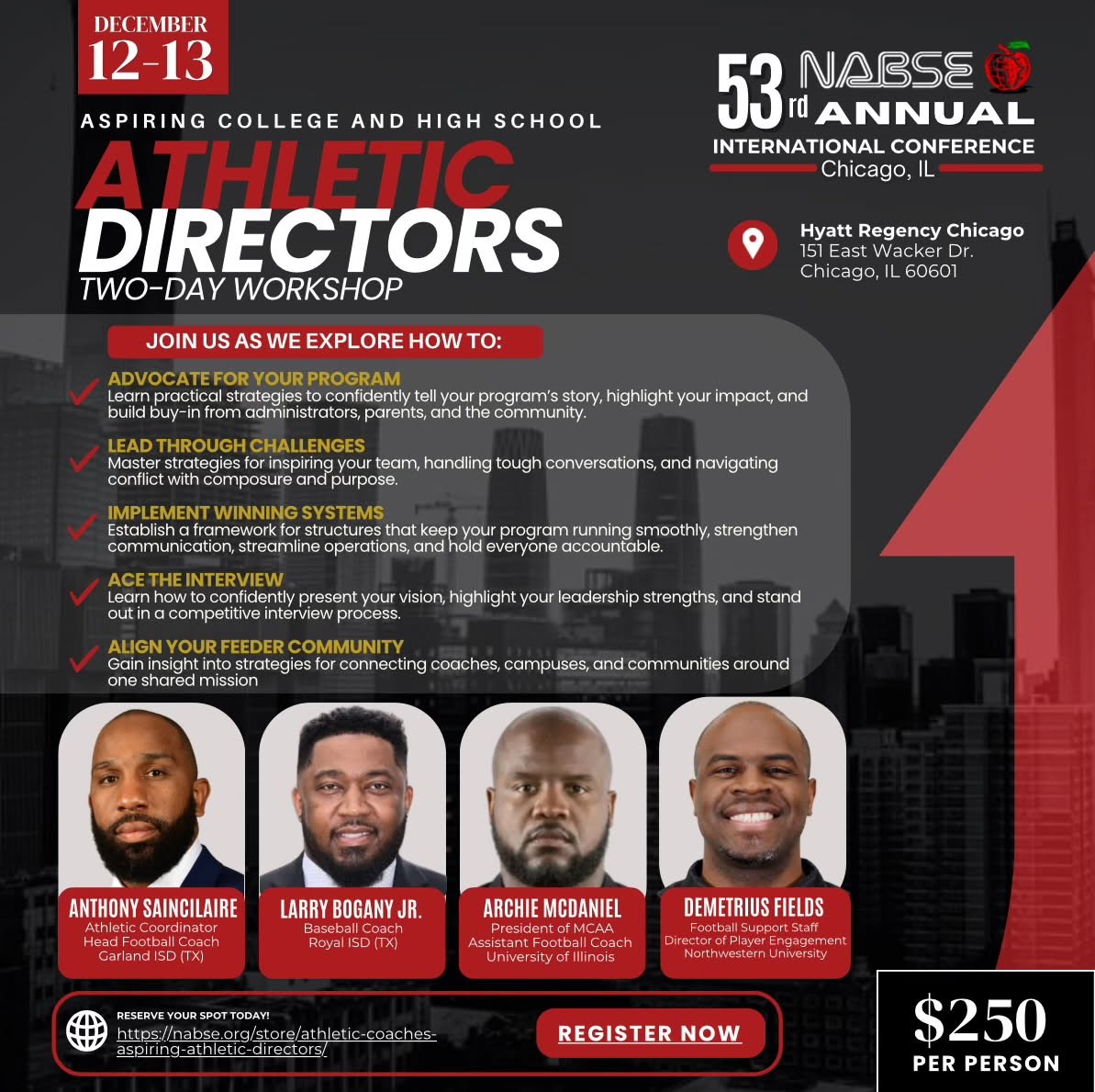 NABSE Conference - Athletic Directors - Two-Day Workshop