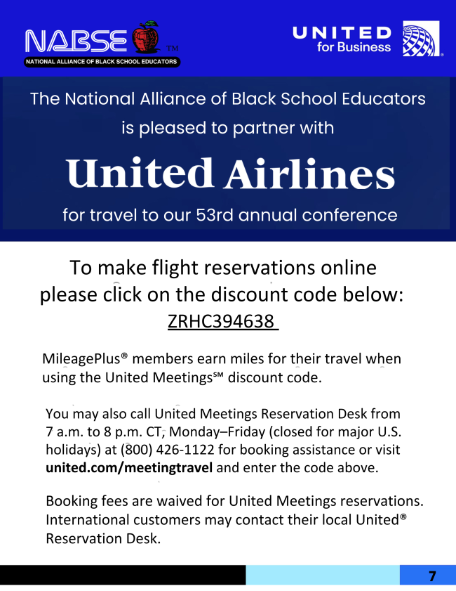 NABSE United Airlines Conference Partner