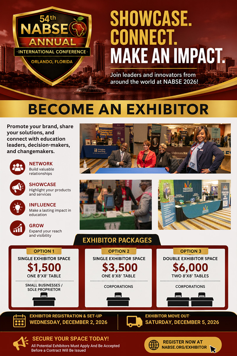 Become a NABSE Conference Exhibitor, 54th Annual International Conference, Orlando, Florida, December 2-6, 2026